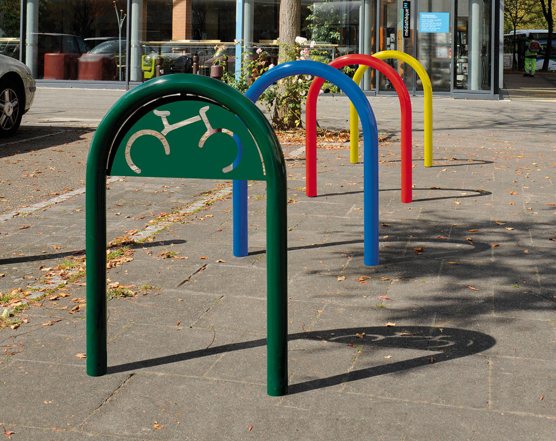 Appui vélos trombone Ø60mm