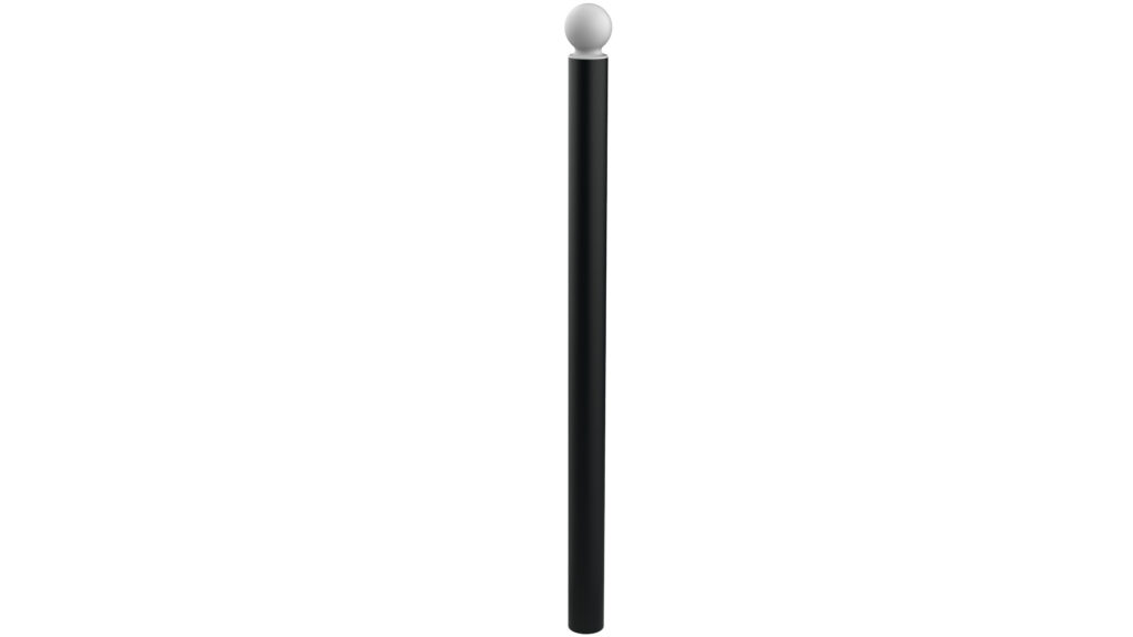 Potelet Boulogne à sceller PMR - RAL 9005 - Noir foncé