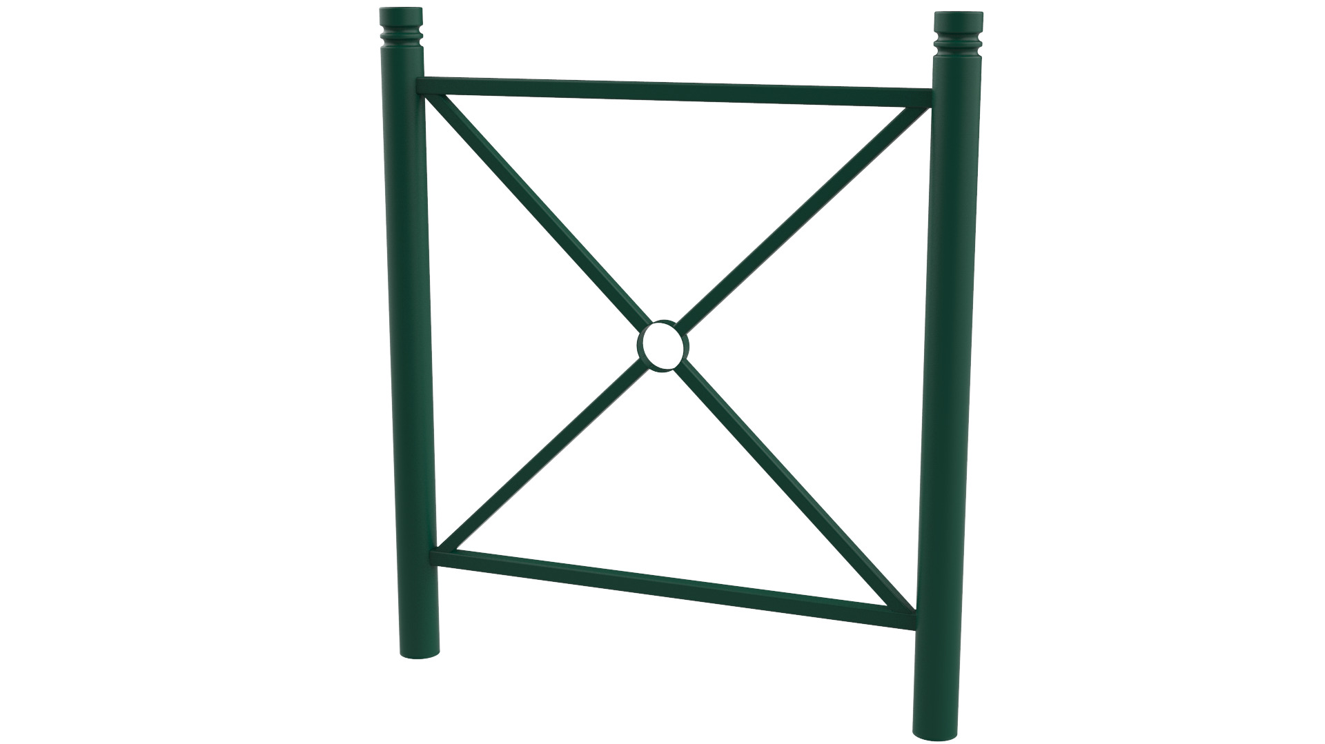 Barrière de ville 1000- 1200 Fontainebleau - RAL 6005 - Vert mousse