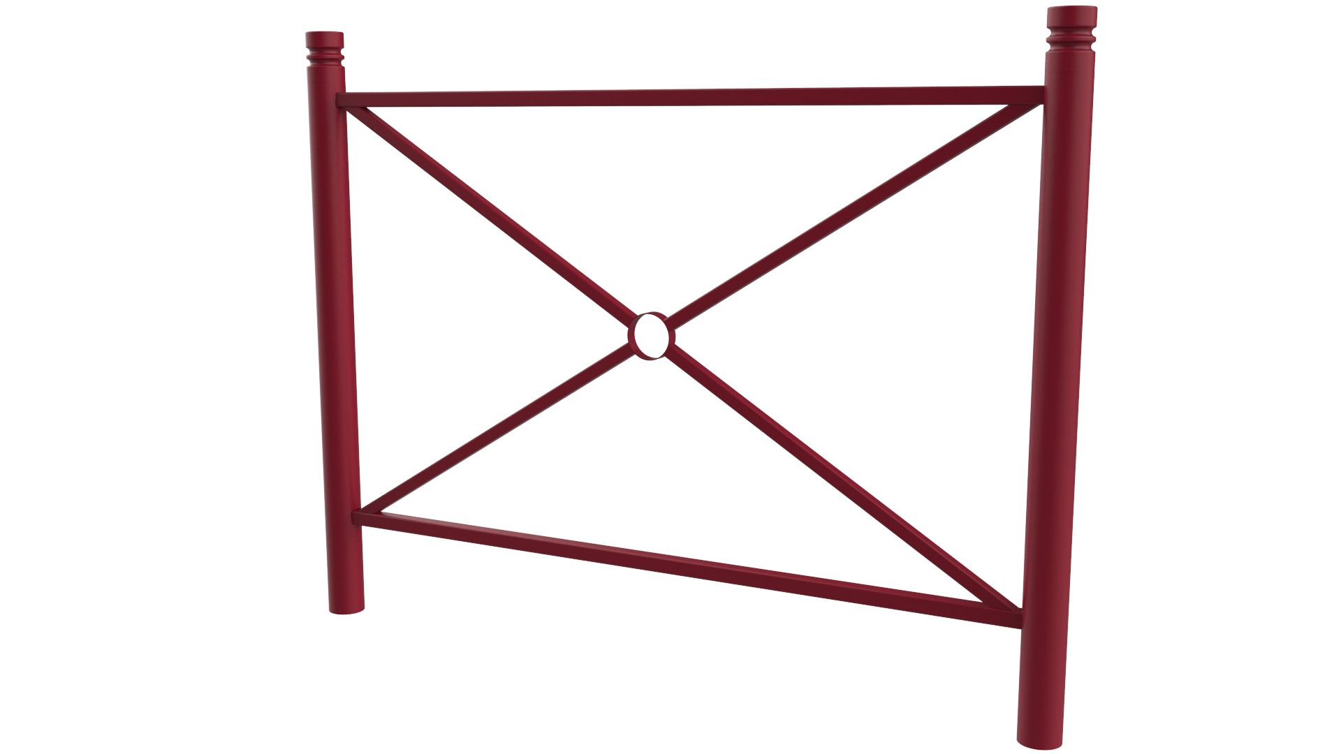 Barrière de ville 1500- 1200 Fontainebleau - RAL 3004 - Rouge pourpre