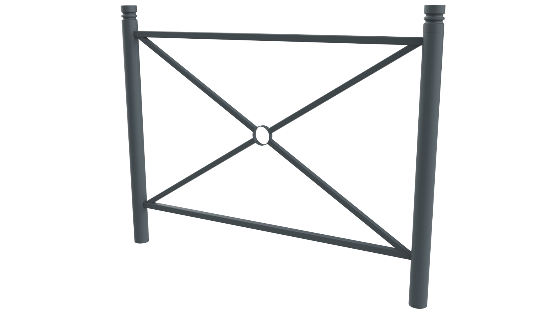 Barrière de ville 1500- 1200 Fontainebleau - RAL 7012 - Gris basalte