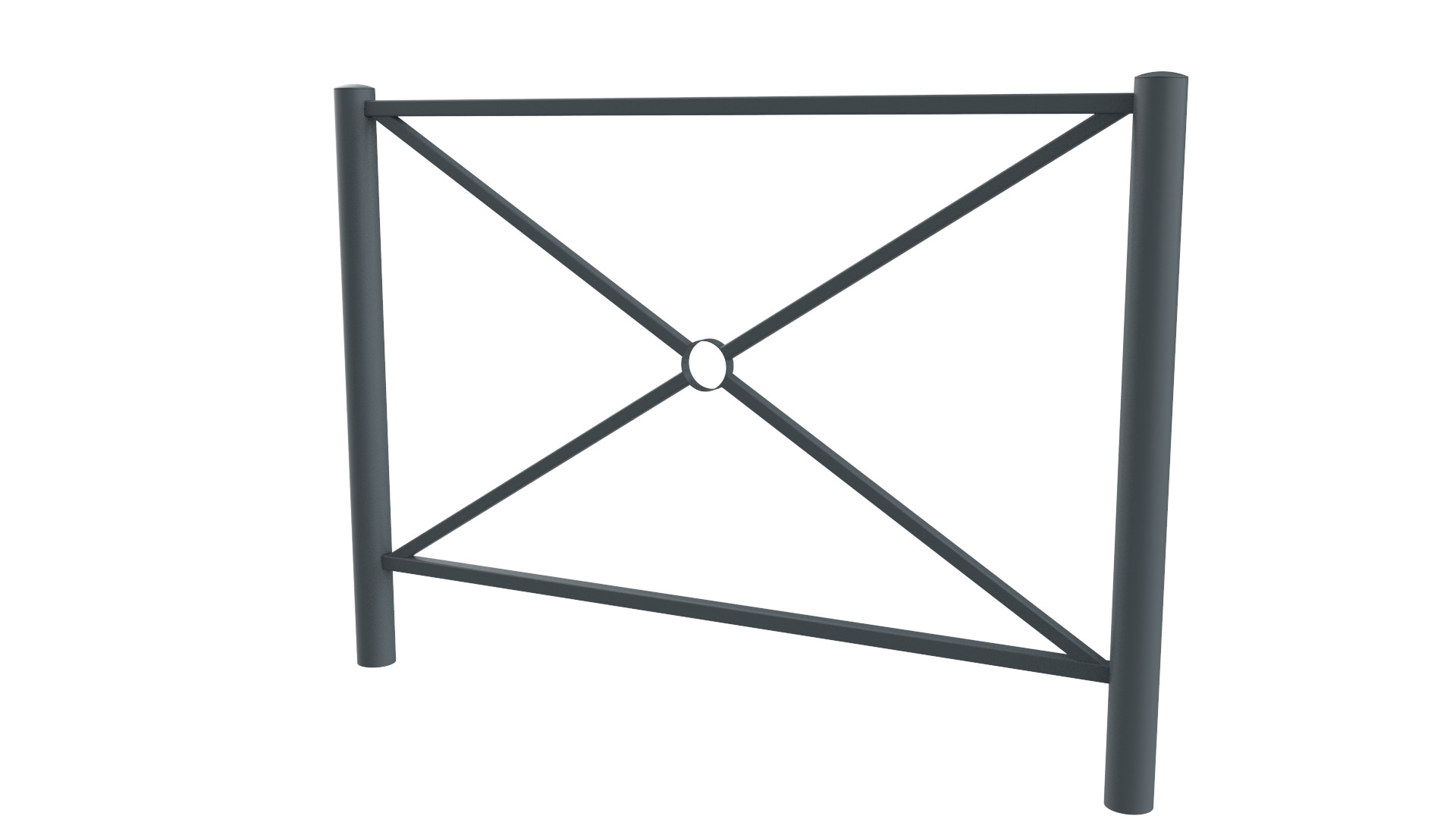 Barrière de ville 1500- 1200 Toscane - RAL 7012 - Gris basalte