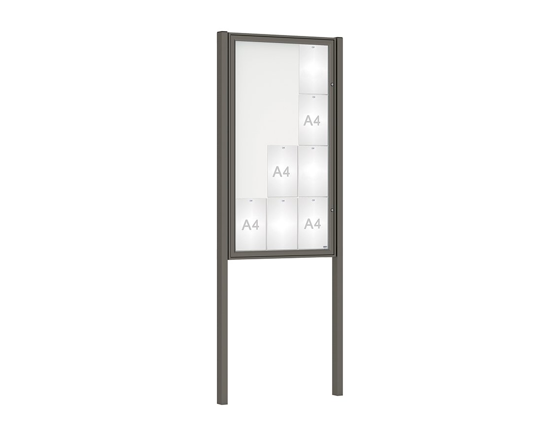 Vitrine Classique sur poteaux