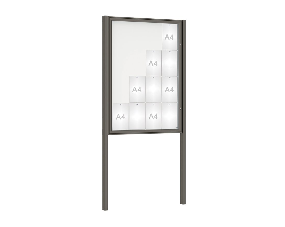 Vitrine Classique sur poteaux
