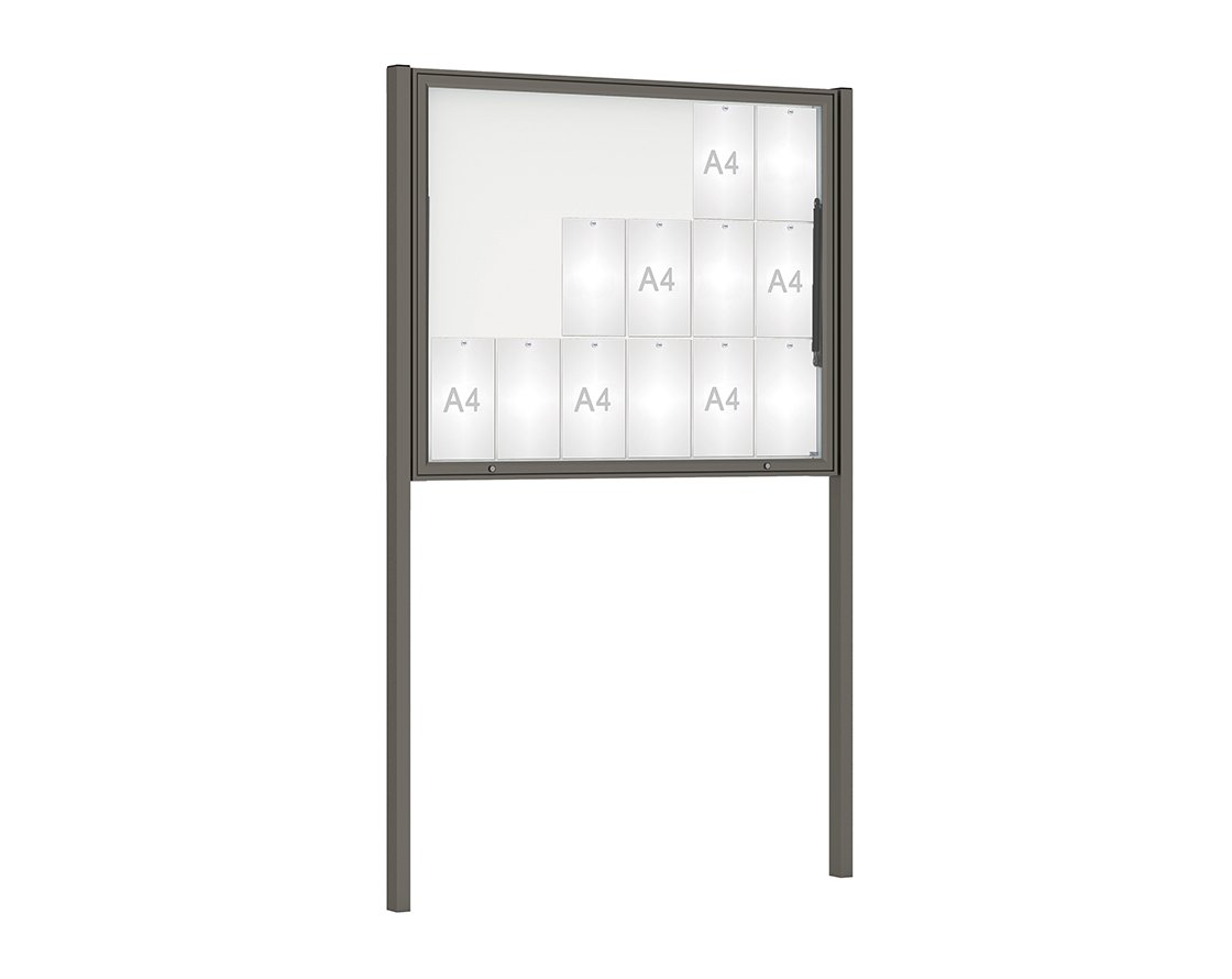 Vitrine Classique sur poteaux